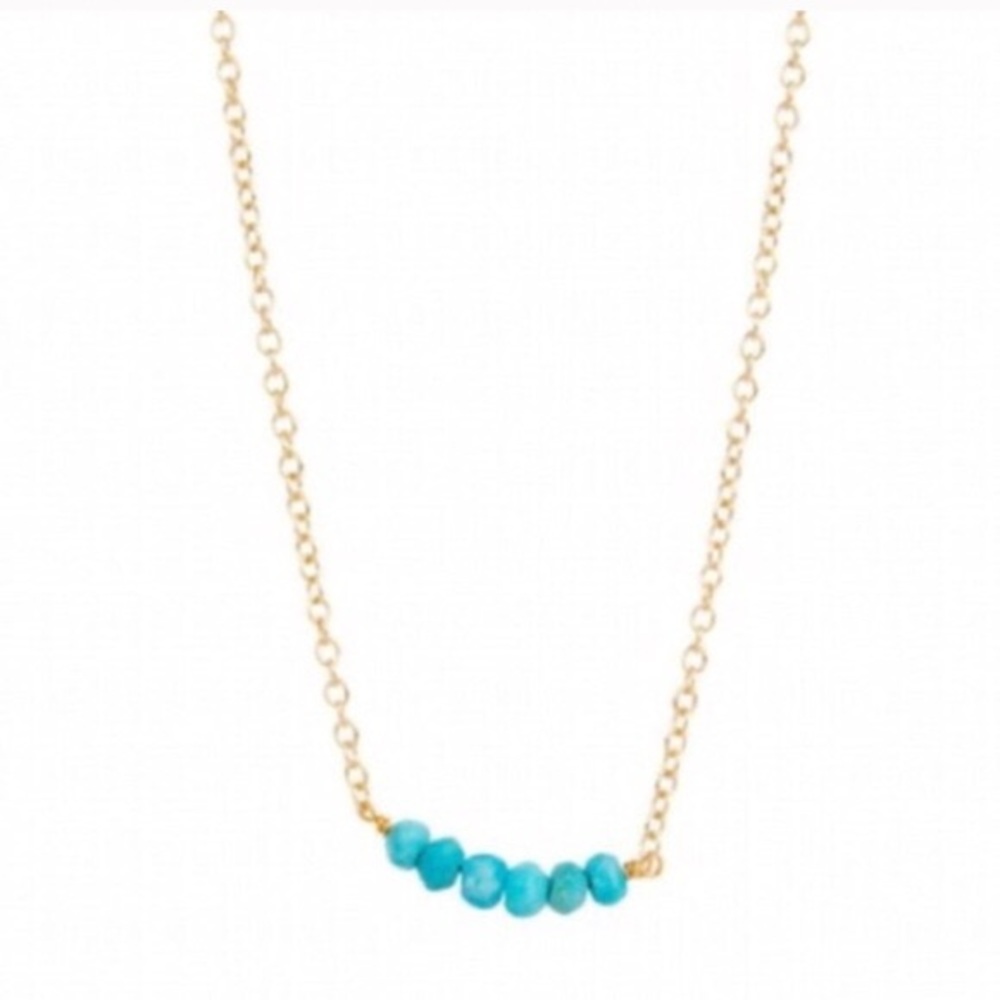 Kris Nations Mystic Bar Necklace Turquoise